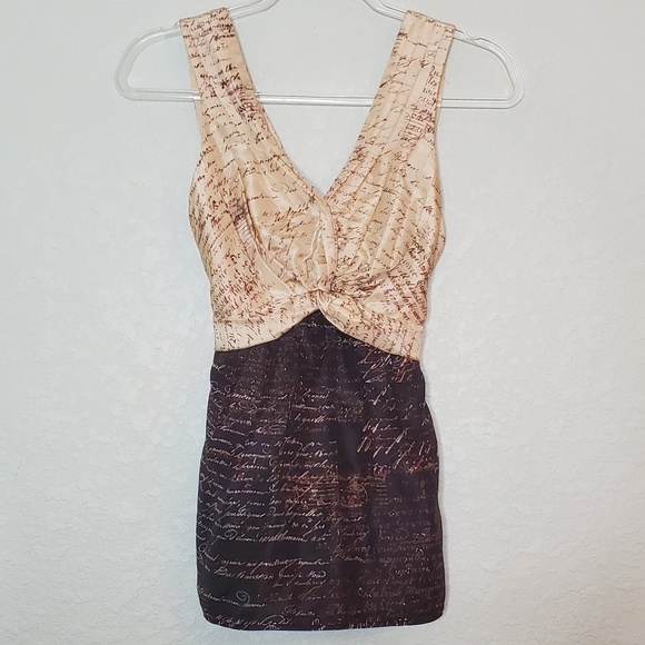 BCBGMaxAzria Tops - BCBGMAXAZRIA Silk Tie Waist Sleeveless Top